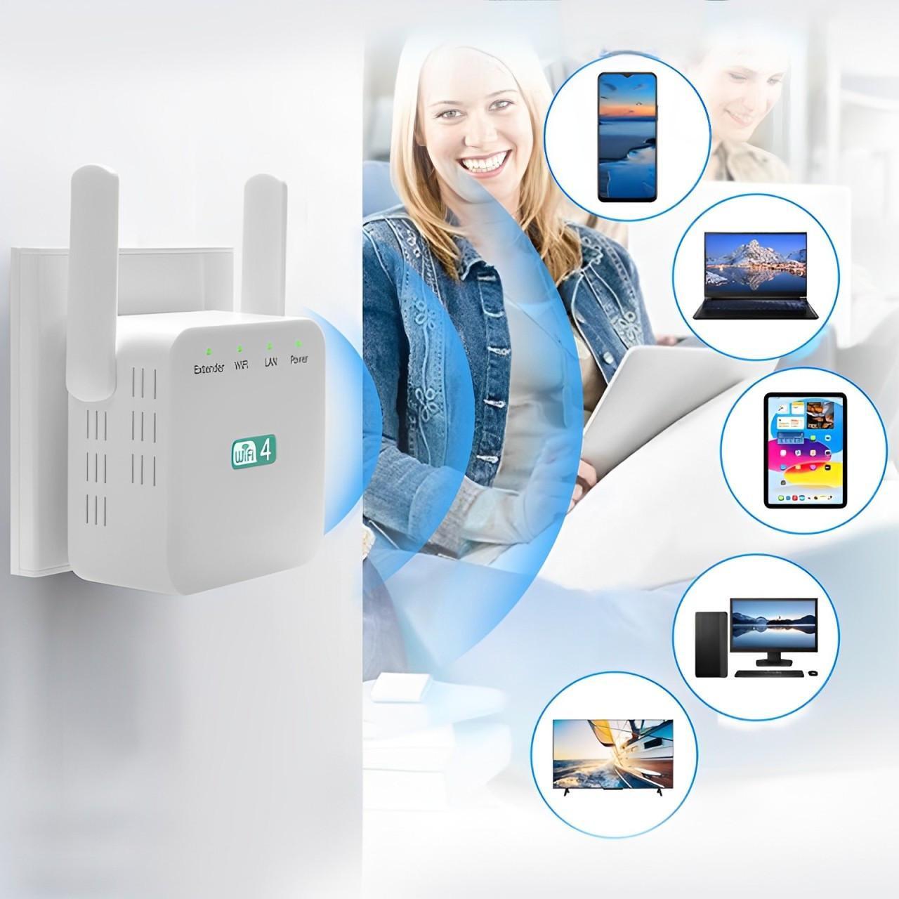 WiFi Forstærker til Maksimal Dækning og Stabil Forbindelse