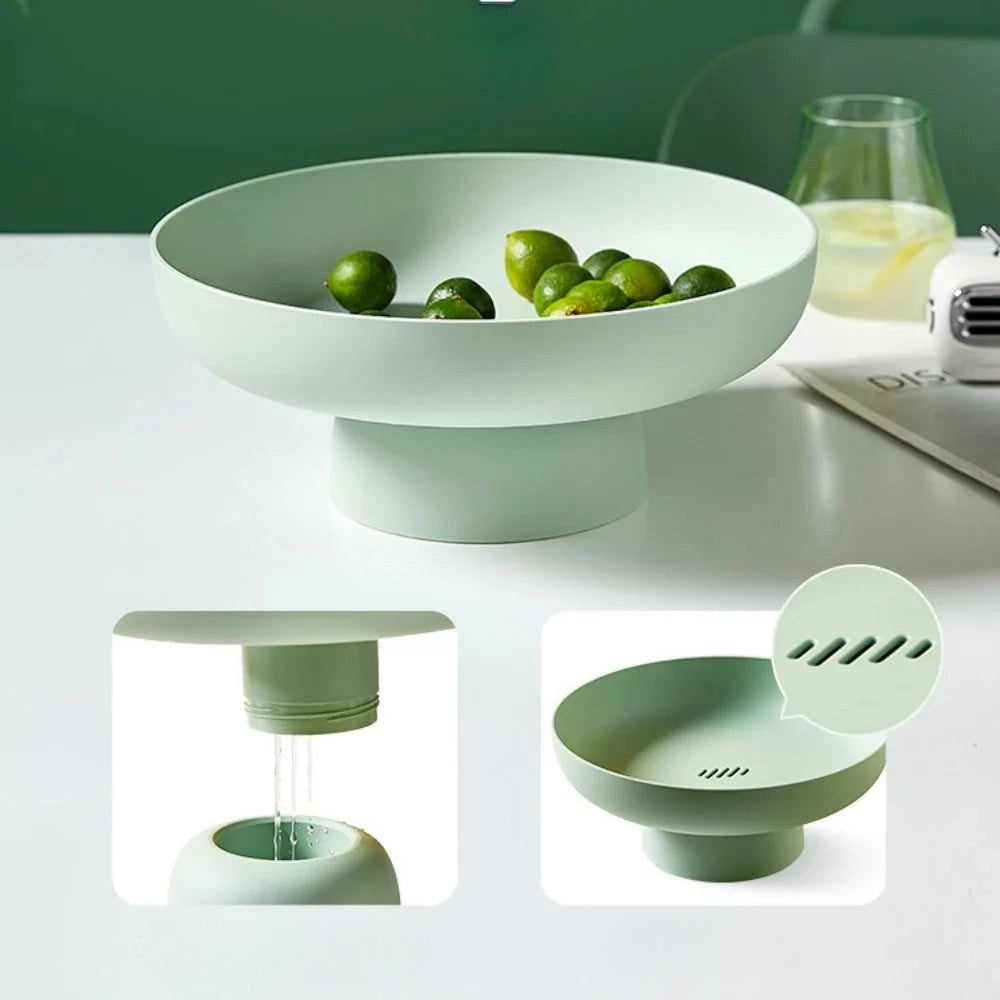 Retro fruktskål med upphöjd sockel – modern, lätt design
