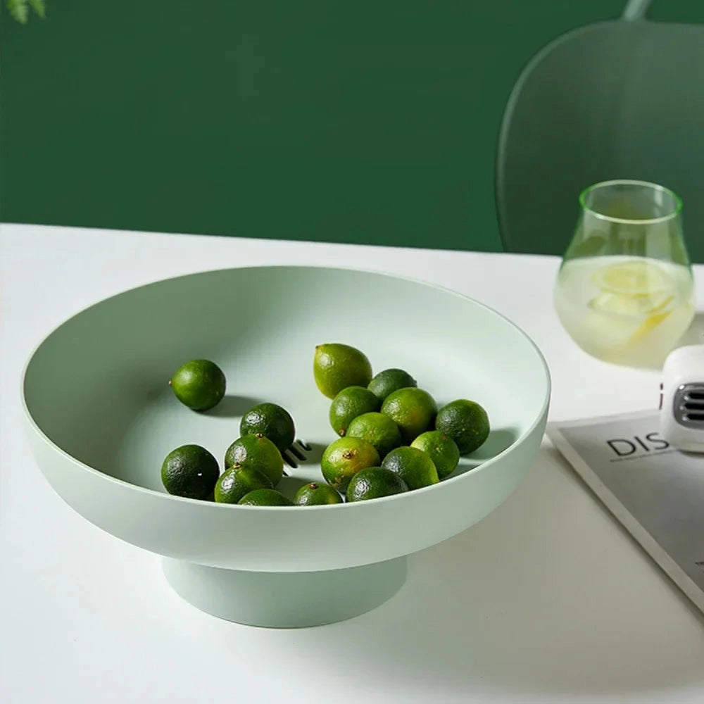 Retro fruktskål med upphöjd sockel – modern, lätt design