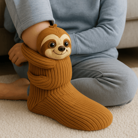 Varmende Hygge Sokker med Skridsikker Bund og Dyremotiv
