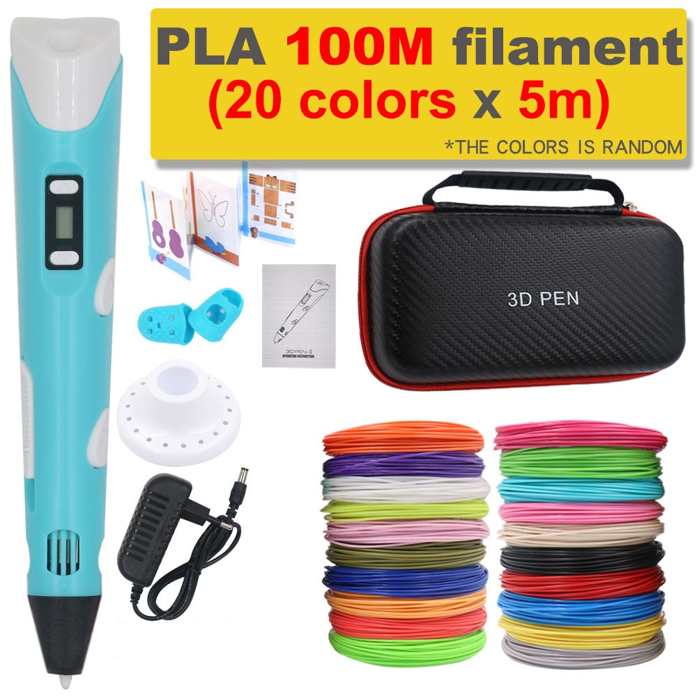 3D-penna för gör-det-själv med 200 m PLA-filament – Present till barn