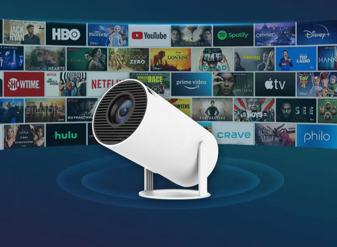 Bærbar 4K HD Projektor til Hjemmebiografoplevelse