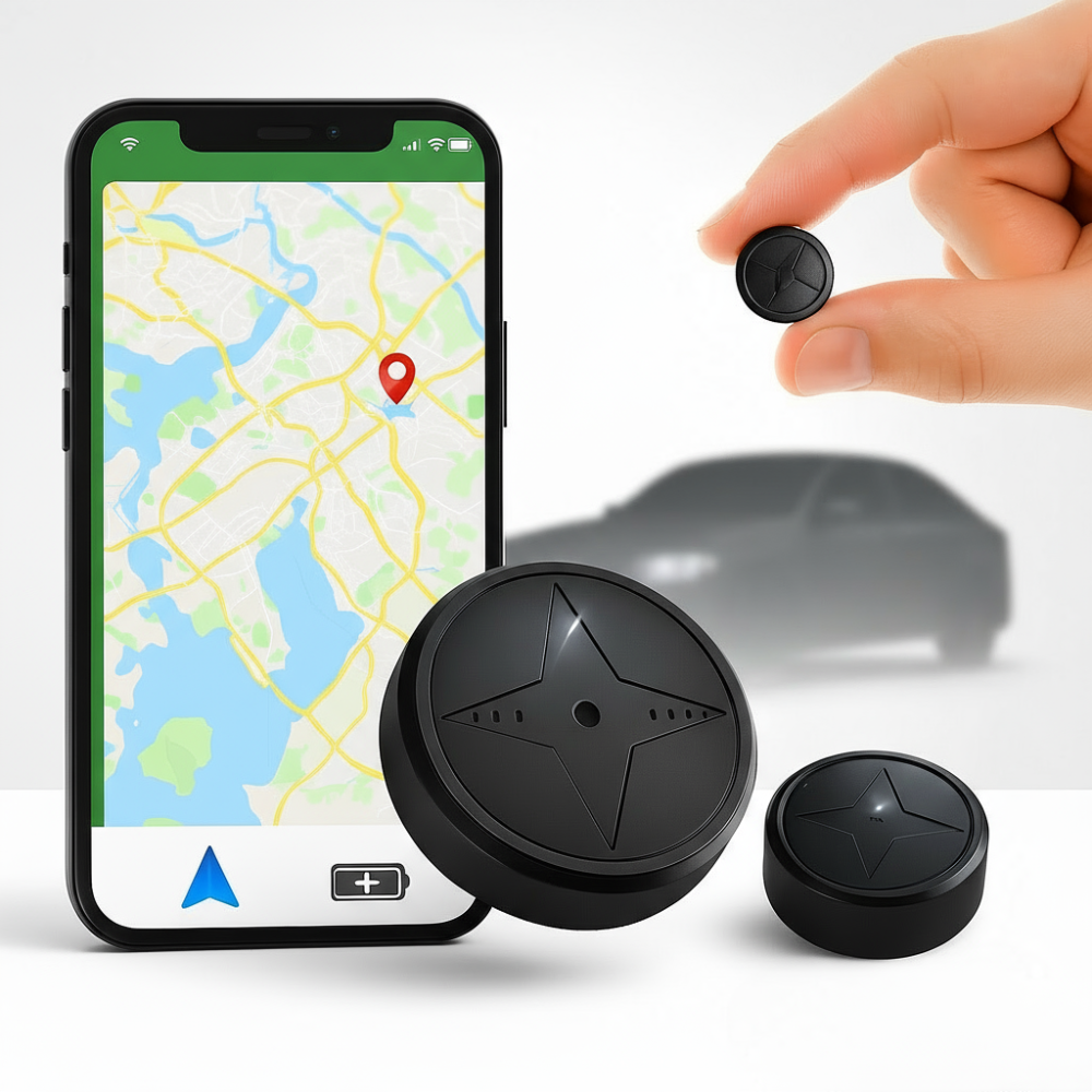 Magnetisk GPS-tracker för bilar - Säkerhet & realtidsspårning