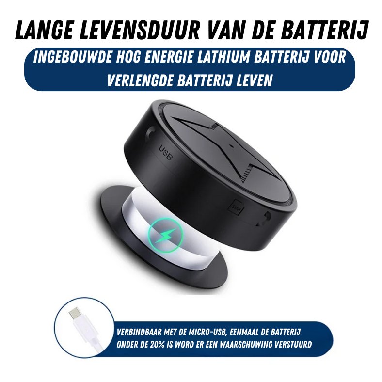 Kompakt GPS-tracker med magnetisk montering för säkerhet