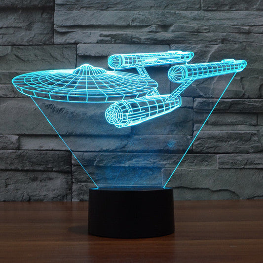 3D-effekt LED-lampa till badrummet