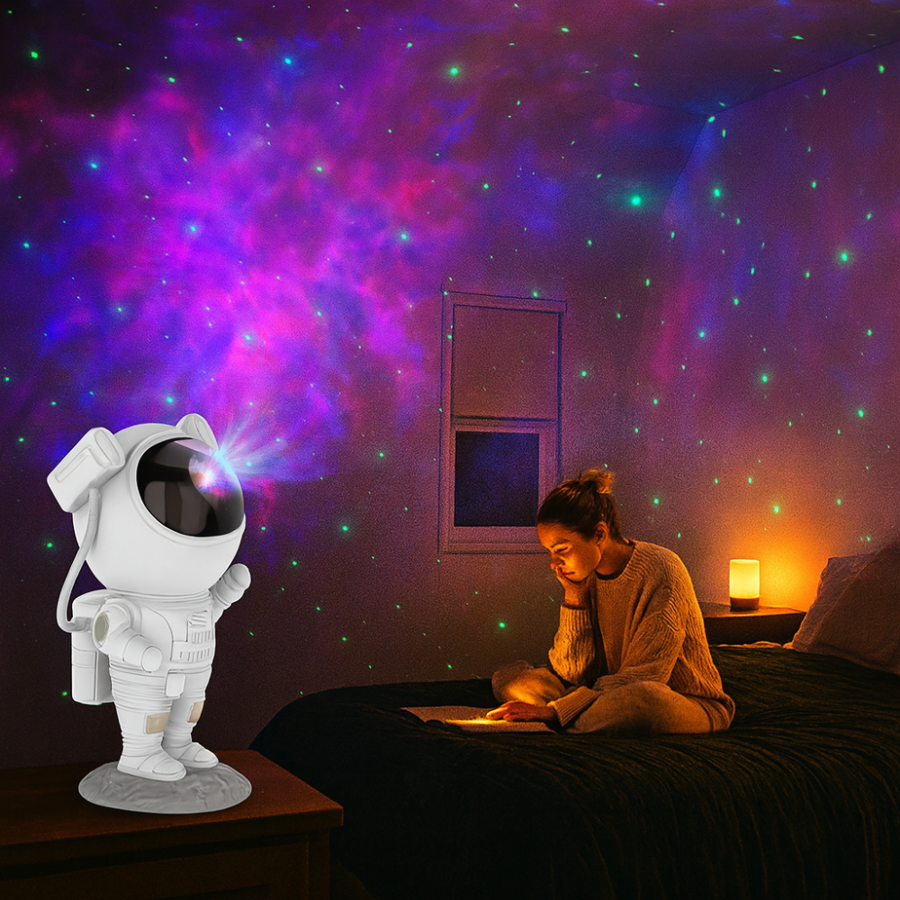 Astronaut Stjernehimmel Projektor - Magisk LED Lampe