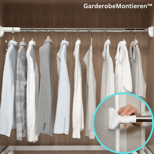 Vægmonteret tøjstativ til garderobe – praktisk og pladsbesparende