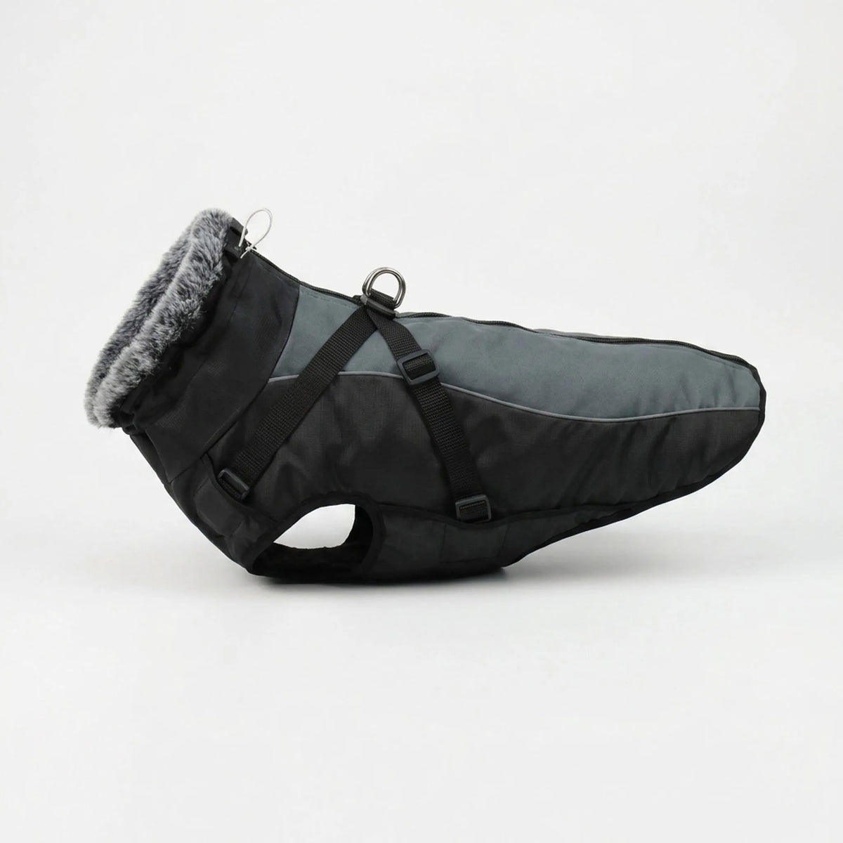 Reflekterande hundjacka med sele – lysande design