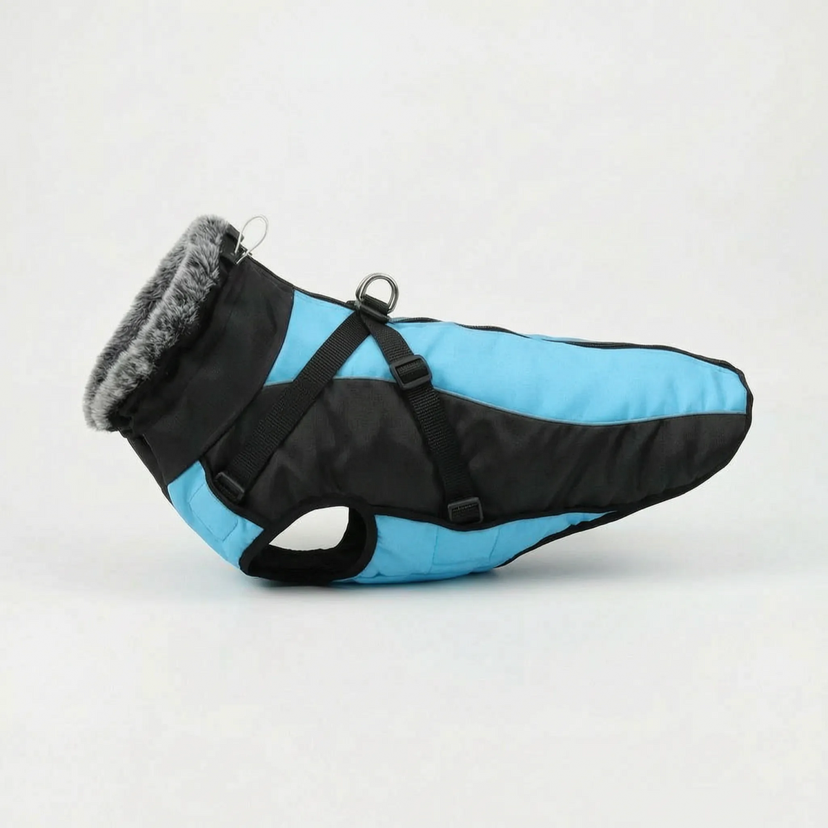 Reflekterande hundjacka med sele – lysande design