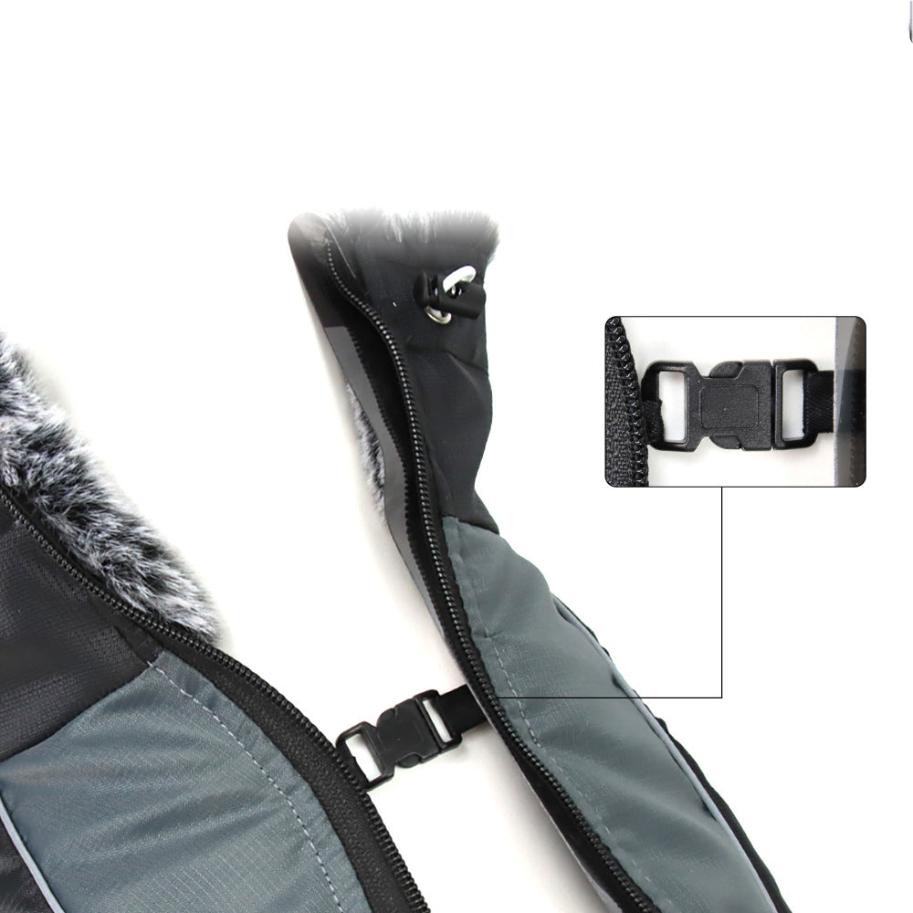 Reflekterande hundjacka med sele – lysande design