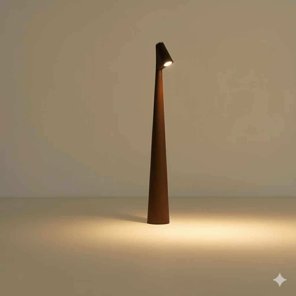 Trådlös LED-bordslampa med minimalistisk nordisk design
