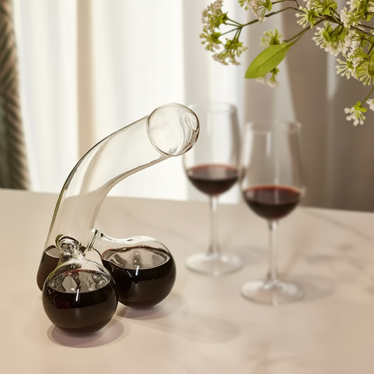 Glasdekanter | Elegant design med 650 ml kapacitet | Transparent