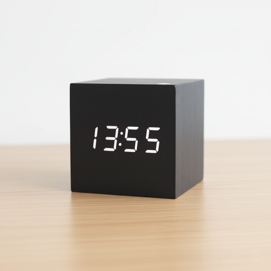 Digitalt Bordur i Trælook med Minimalistisk Design