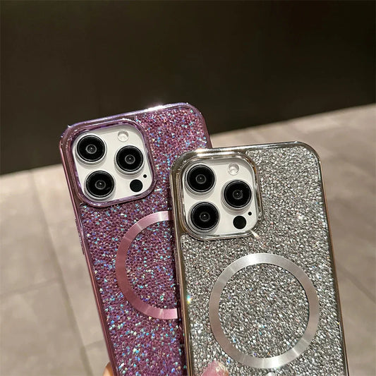 Magnetisk iPhone-cover med Glitrende Design og Beskyttelse