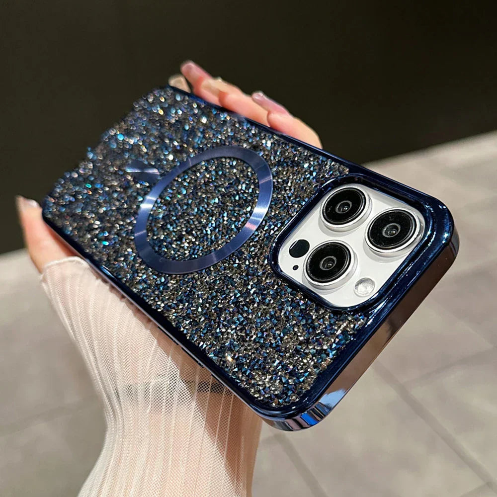 Magnetisk iPhone-cover med Glitrende Design og Beskyttelse