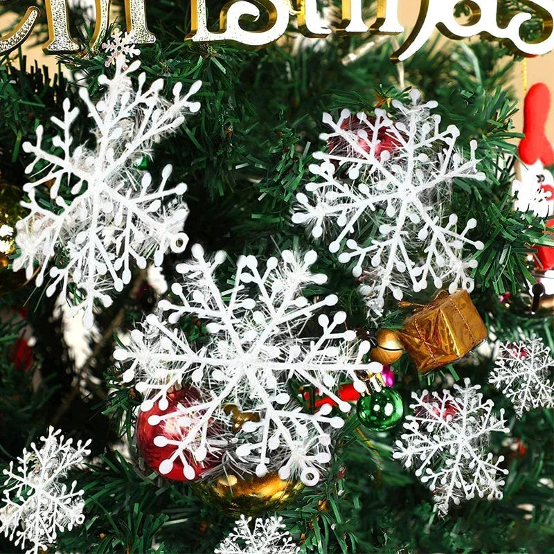 Store Glitrende Snefnug – Skab Magisk Julestemning i Hjemmet