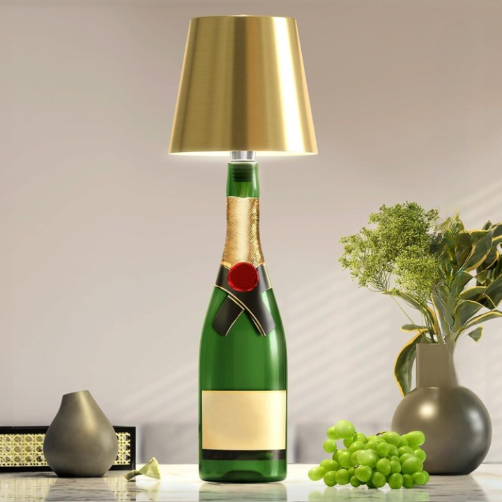 Elegant Genopladelig Bordlampe med Touch & Lang Batteritid