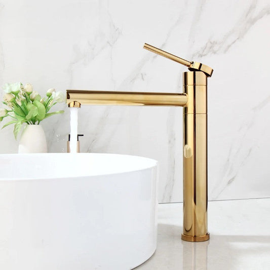 Förgylld Behållare Ström Mässing Elegant Kran