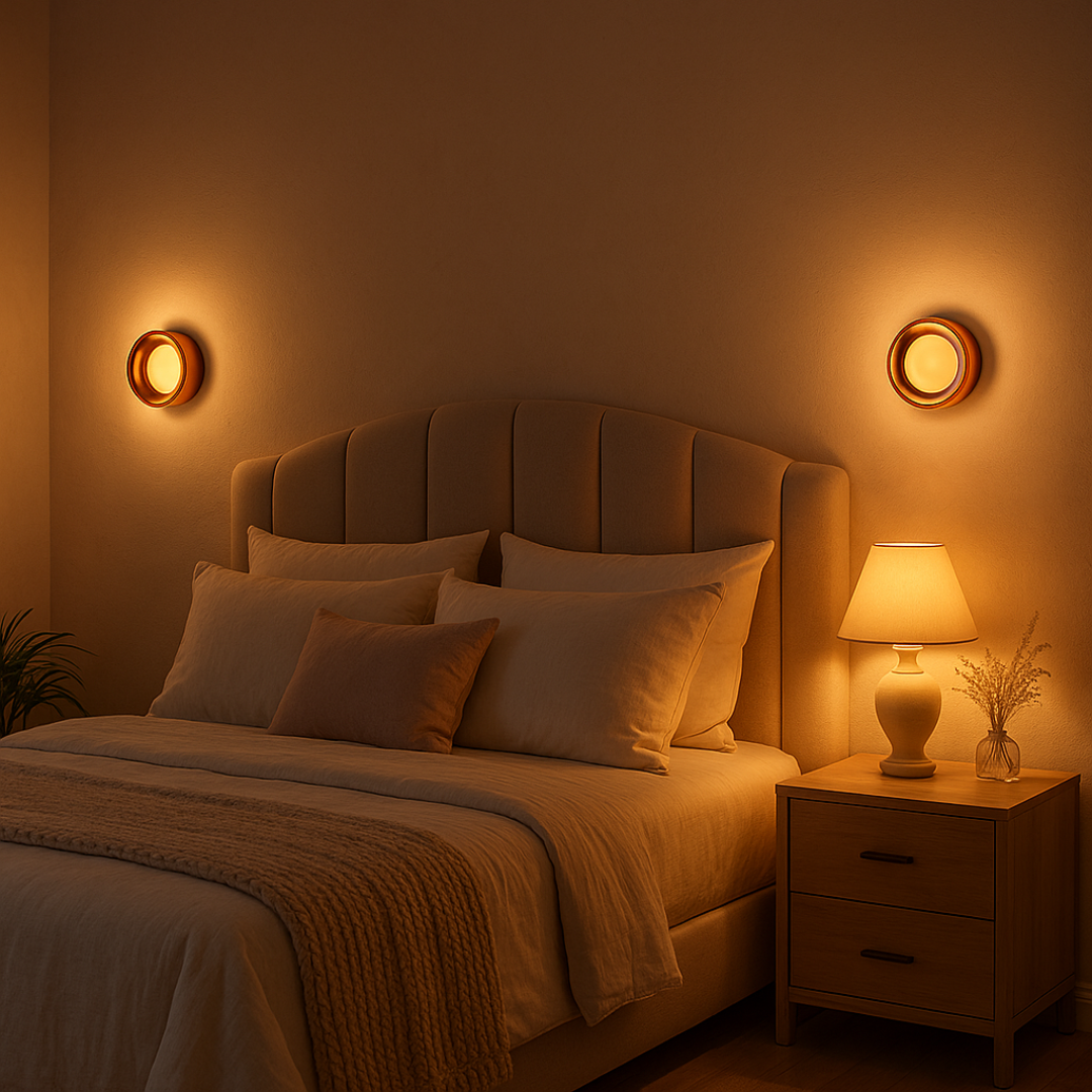 Elegant LED-vägglampa med mönster för moderna hem