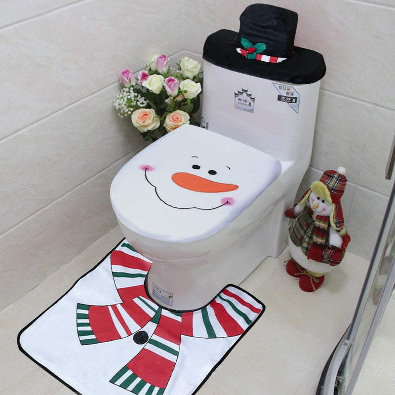3stk Fancy Santa Claus Toilet Sæde Covers