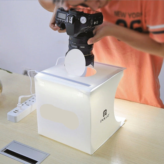 Mini sammenfoldelig LED lys foto studie boks