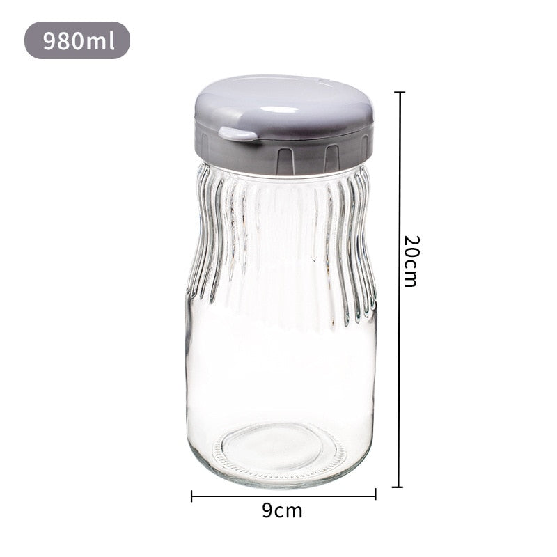 Fugtbestandige syltede opbevaringsglas