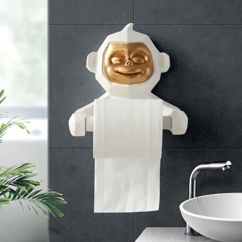 Happy Monkey Harpiksholder til Toiletpapir
