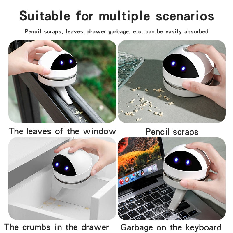 USB Opladelig Mini Støvsuger