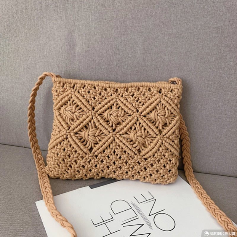 Håndtaske i vævet design fra Eindhoven – Elegant sommertaske til kvinder