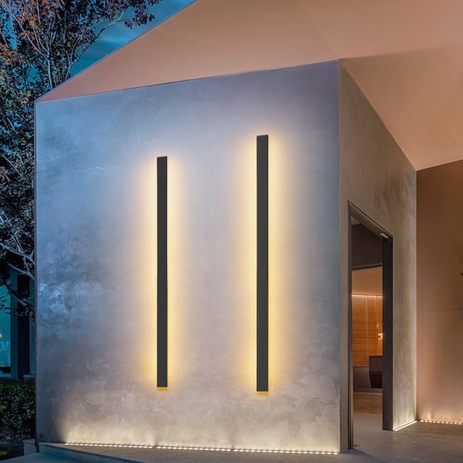 Elegant utomhusvägglampa i aluminium - Modernt LED-ljus