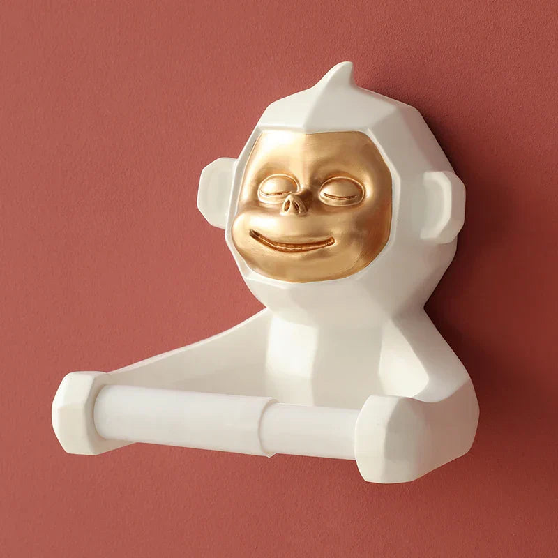 Happy Monkey Harpiksholder til Toiletpapir