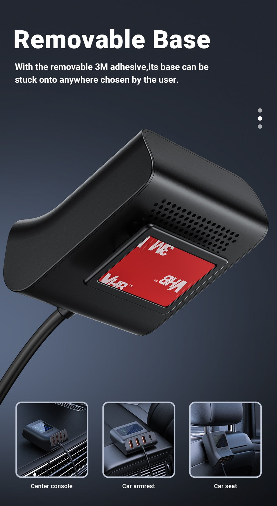 Car USB Splitter Hurtig Opladningsstation