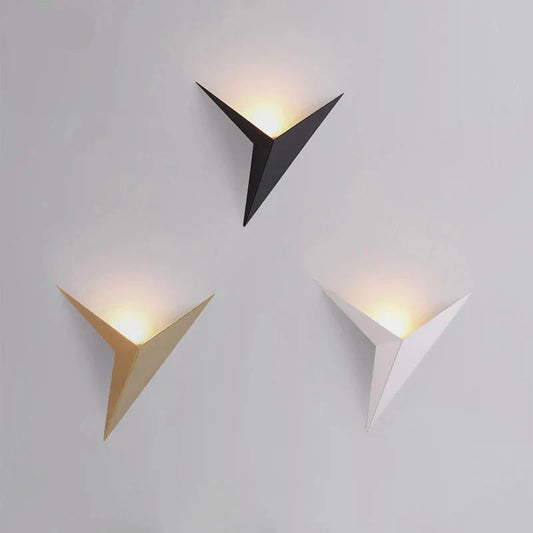 Geometrisk LED-vägglampa för moderna sänglampor