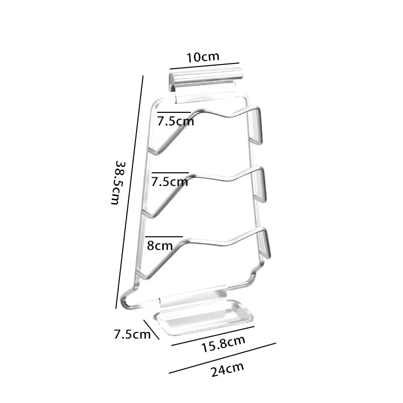 Væghængt ekstrem potelågsholder rack