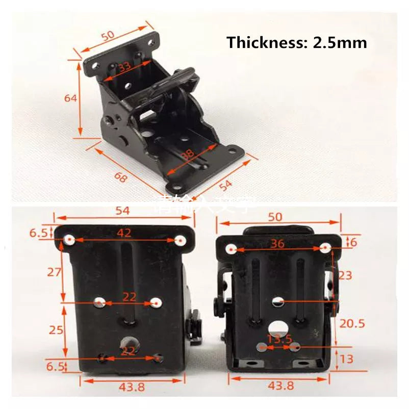 2Pcs Foldable Selv-Låsende Hængsler
