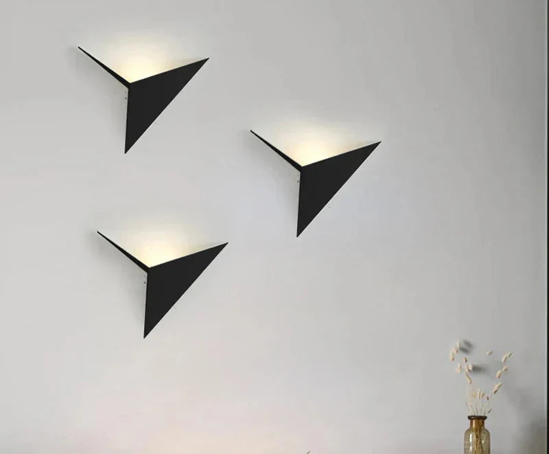 Geometrisk LED Væglampe til Moderne Nattelamper
