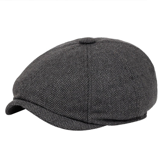 Klassisk Vintage Newsboy Hat – Unisex Model