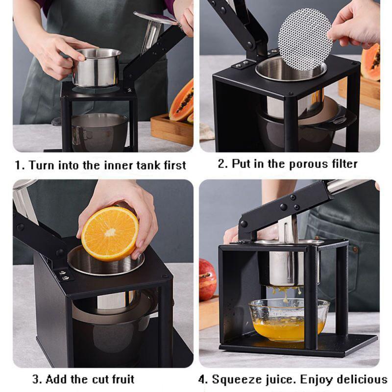 Fresh Squeeze Manuell juicepress i rostfritt stål