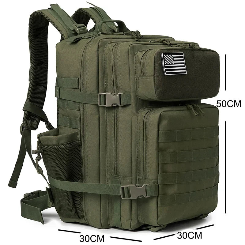 Robust 50L Militärryggsäck för Utomhusäventyr