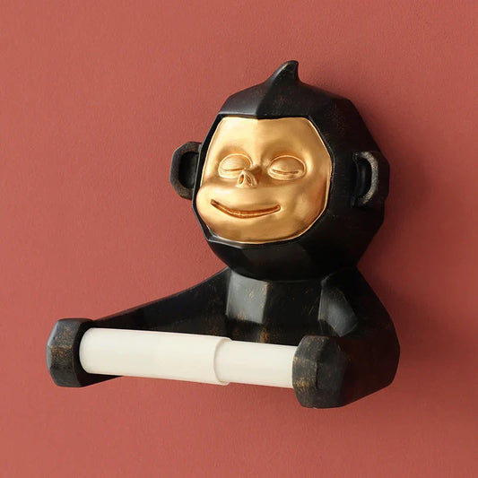 Happy Monkey Toalettpappershållare i harts