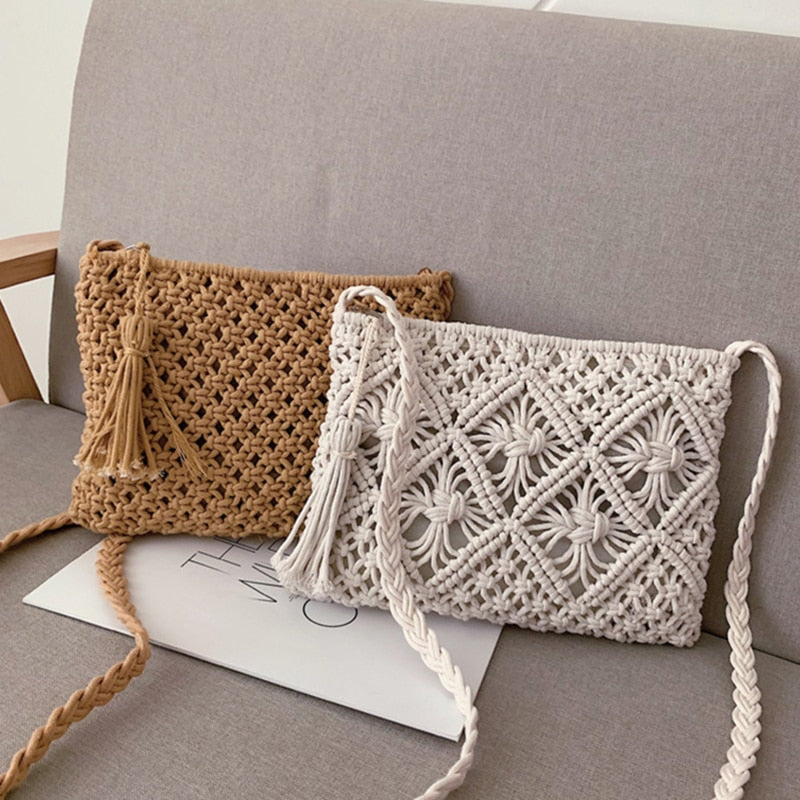 Håndtaske i vævet design fra Eindhoven – Elegant sommertaske til kvinder