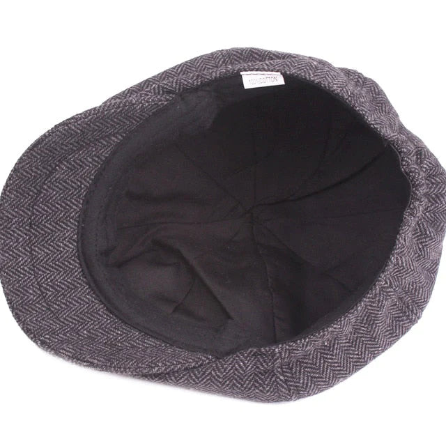 Klassisk Vintage Newsboy Hat – Unisex Model