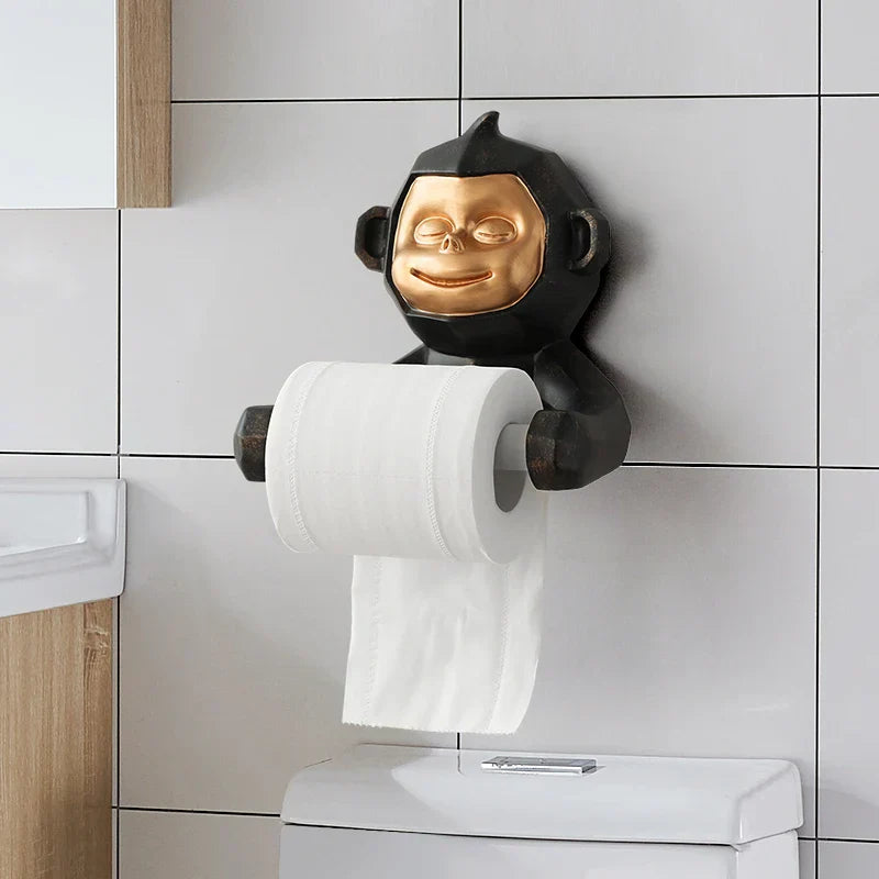 Happy Monkey Harpiksholder til Toiletpapir