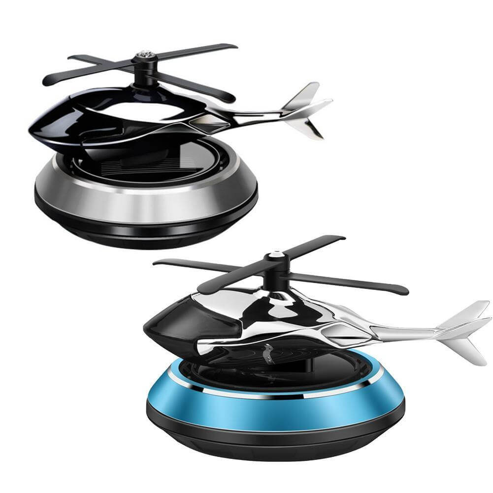 Solcel-drevet roterende helikopter bil luftrenser