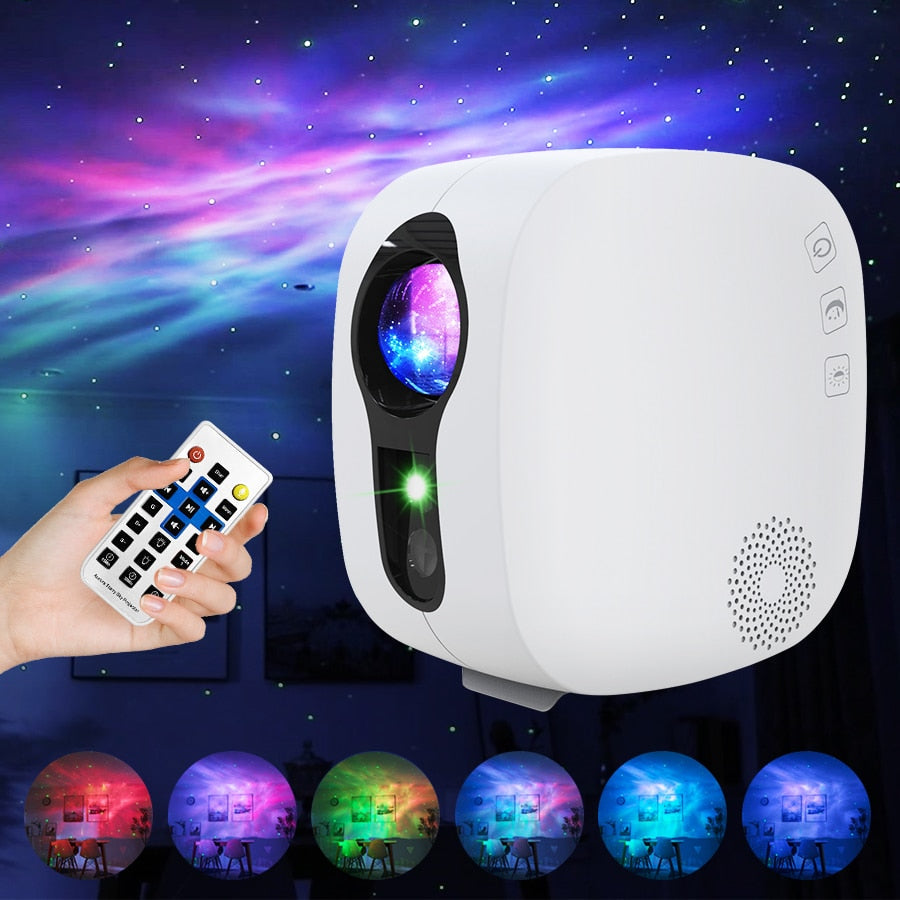 Rotationsprojektor med Stjerner og Galaxer