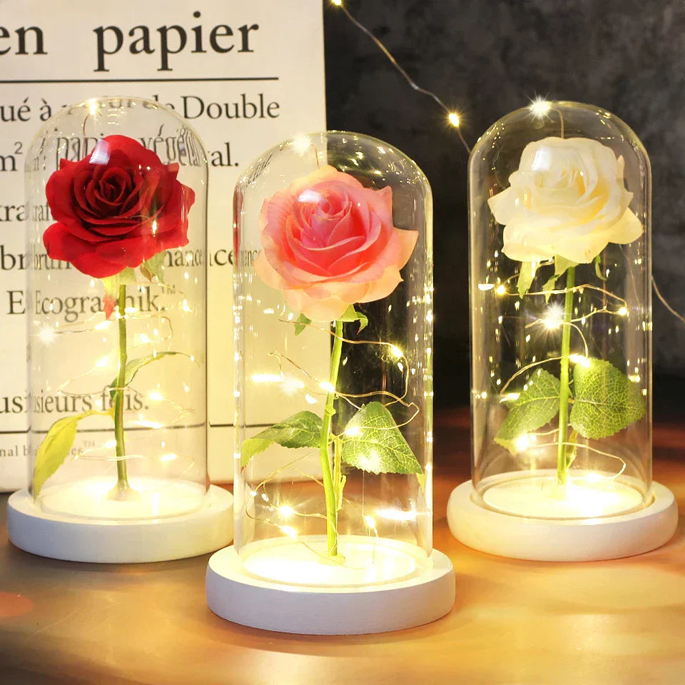 Elegant Rosa LED Kuppel – Lysende Dekoration til Bryllupper og Begivenheder