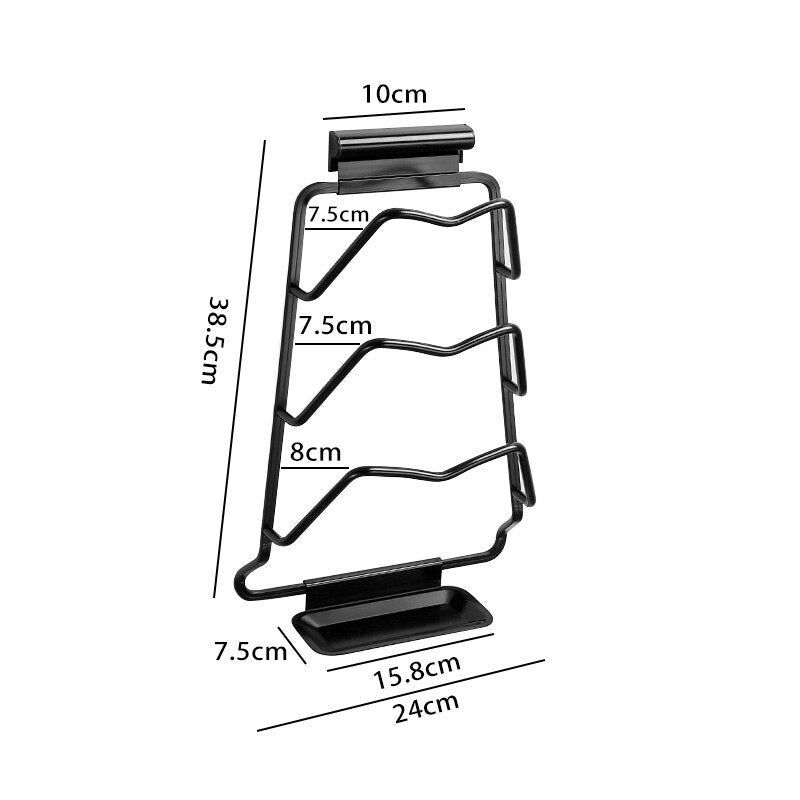 Væghængt ekstrem potelågsholder rack