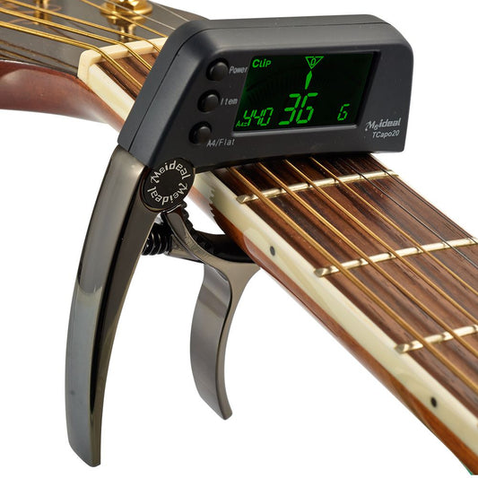 Kombineret Capo og Tuner – StrengFix