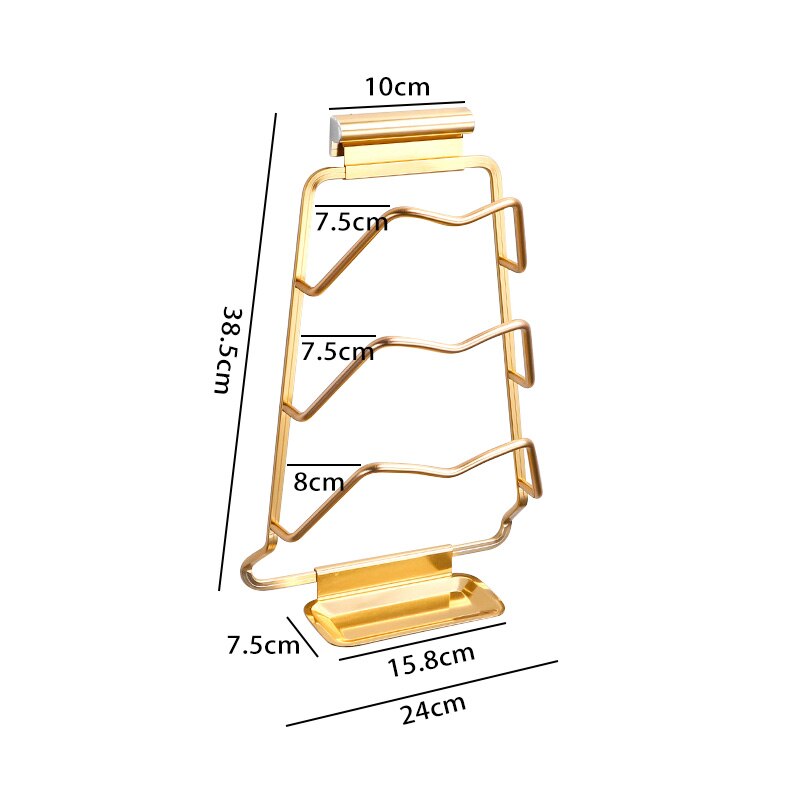 Væghængt ekstrem potelågsholder rack