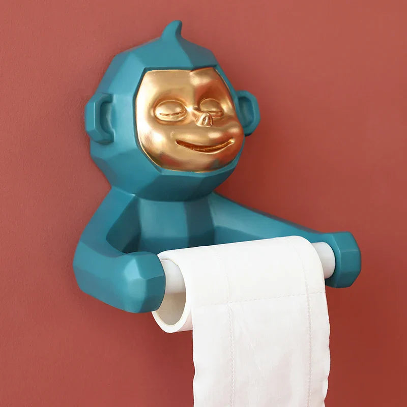 Happy Monkey Harpiksholder til Toiletpapir